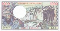 p10 from Central African Republic: 1000 Francs from 1980