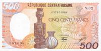 Gallery image for Central African Republic p14b: 500 Francs