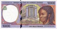 p105Cg from Central African States: 10000 Francs from 2002