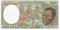 p302Fa from Central African States: 1000 Francs from 1993