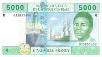 p309Ma from Central African States: 5000 Francs from 2002