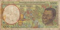 p502Nd from Central African States: 1000 Francs from 1997