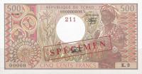 Gallery image for Chad p6s: 500 Francs
