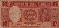 p103 from Chile: 10 Pesos from 1943