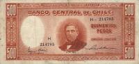 Gallery image for Chile p106: 500 Pesos