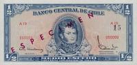 p134s from Chile: 0.5 Escudo from 1962