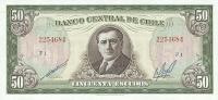 p140b from Chile: 50 Escudos from 1962