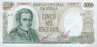 p147b from Chile: 5000 Escudos from 1967