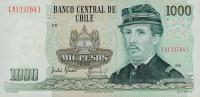 p154d from Chile: 1000 Pesos from 1990