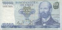 p156a from Chile: 10000 Pesos from 1989