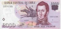 p158a from Chile: 2000 Pesos from 1997