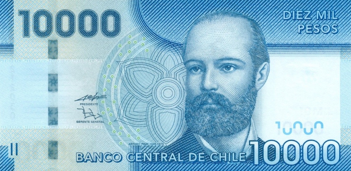 Front of Chile p164a: 10000 Pesos from 2009