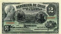 p17 from Chile: 2 Pesos from 1912