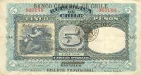 p72 from Chile: 5 Pesos from 1925