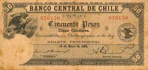 p84b from Chile: 50 Pesos from 1928