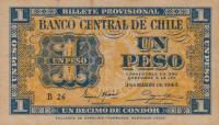 Gallery image for Chile p90b: 1 Peso