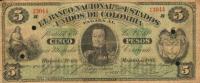 Gallery image for Colombia p142a: 5 Pesos