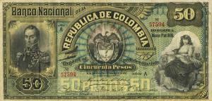 Gallery image for Colombia p217a: 50 Pesos