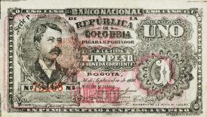 p270 from Colombia: 1 Peso from 1900