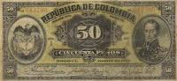p317a from Colombia: 50 Pesos from 1910