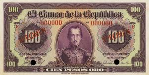 Gallery image for Colombia p366s: 100 Pesos