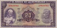 Gallery image for Colombia p392e: 20 Pesos Oro