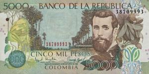 Gallery image for Colombia p447d: 5000 Pesos