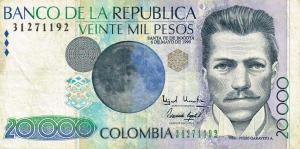 Gallery image for Colombia p448d: 20000 Pesos