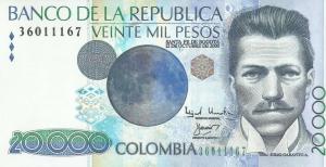 Gallery image for Colombia p448f: 20000 Pesos