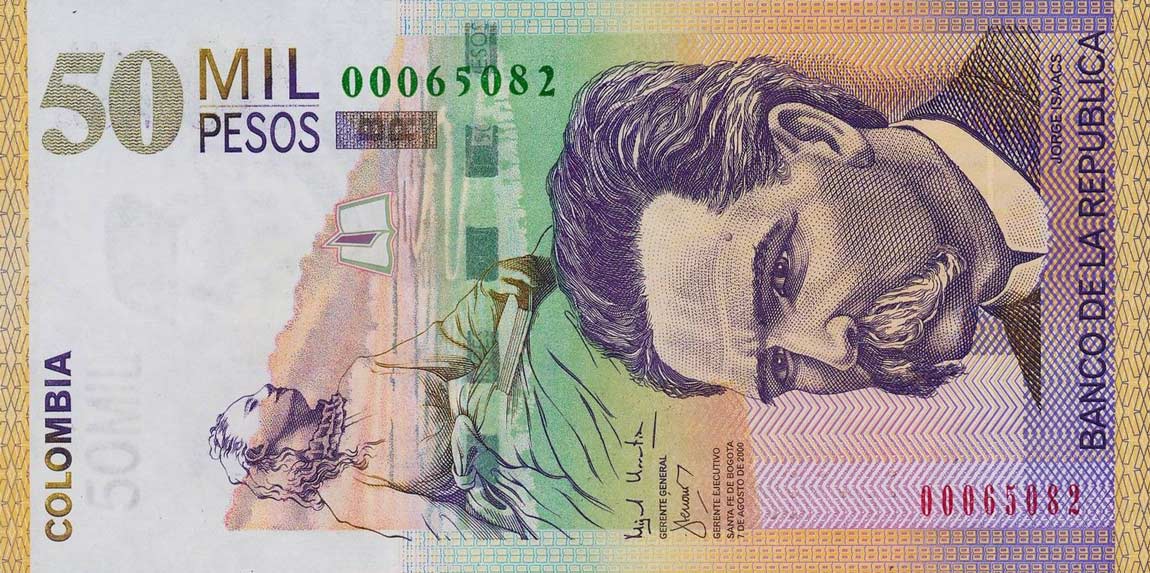 Front of Colombia p449a: 50000 Pesos from 2000