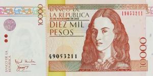 Gallery image for Colombia p453d: 10000 Pesos