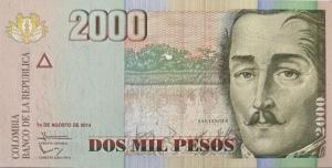 p457aa from Colombia: 2000 Pesos from 2014