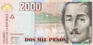 p457y from Colombia: 2000 Pesos from 2014