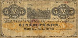 pS658 from Colombia: 5 Pesos from 1899