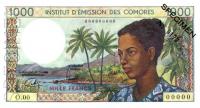 Gallery image for Comoros p8s: 1000 Francs