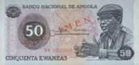 p110s from Angola: 50 Kwanzas from 1976