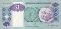 p144a from Angola: 5 Kwanzas from 1999