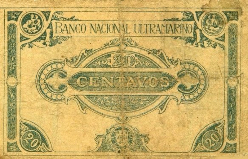 Back of Angola p52: 20 Centavos from 1920