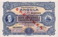 p56s from Angola: 2.5 Escudos from 1921