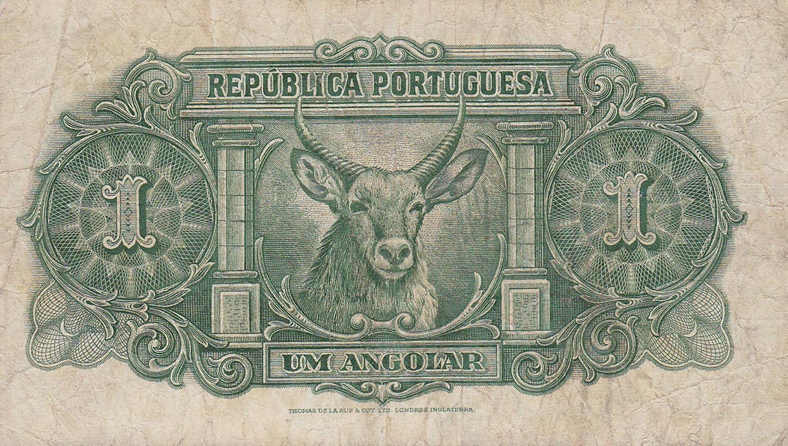 Back of Angola p70: 1 Angolar from 1948