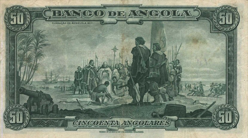 Back of Angola p80a: 50 Angolares from 1944