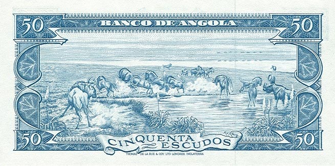 Back of Angola p93: 50 Escudos from 1962