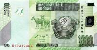 Gallery image for Congo Democratic Republic p101a: 1000 Francs