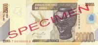 Gallery image for Congo Democratic Republic p104s: 20000 Francs