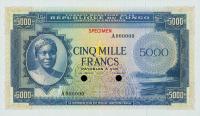 p3ct from Congo Democratic Republic: 5000 Francs from 1963