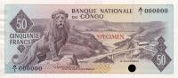 p5ct from Congo Democratic Republic: 50 Francs from 1961