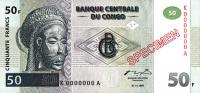 Gallery image for Congo Democratic Republic p89s: 50 Francs