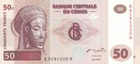 p91A from Congo Democratic Republic: 50 Francs from 2000