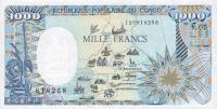 p10a from Congo Republic: 1000 Francs from 1987