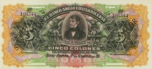 pS122s2 from Costa Rica: 5 Colones from 1903